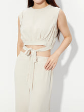 White Classy Tied Co-ord Set